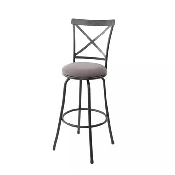 Scaun de bar rotativ cu înălțime reglabilă și spătar model X